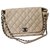 Chanel TIMELESS Bege Couro  ref.241027
