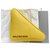 Balenciaga Triangle Clutch-Tasche Gelb Leder  ref.241052