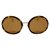 óculos de sol occhiali da sola dior logo DIOR HYPNOTIC 1 Marrom Laranja Metal  ref.241081