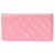 Chanel Geldbörse Pink Leder  ref.241164