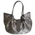 Longchamp Handbags Grey Khaki Patent leather Cloth  ref.241207