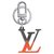 Louis Vuitton LV Sprühtaschenanhänger neu Orange Metall  ref.241210