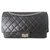 Chanel Tasche 2.55 schwarz maxi Leder  ref.241234