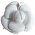 Broche Chanel Camelia Blanca Blanco Plástico  ref.241245