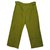 Jil Sander Pants, leggings Green Silk Cotton  ref.241259