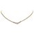 Dior Gold Logo Stone Pendant Necklace Golden Metal  ref.241334