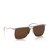 Balenciaga Brown Square Tinted Sunglasses Golden Metal  ref.241382
