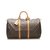 Louis Vuitton Brown-Monogramm-Keepall 50 Braun Leder Leinwand  ref.241411