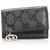 Gucci Black Guccissima Key Holder Leather Metal Pony-style calfskin  ref.241429