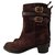 Gucci Ankle Boots Brown Suede  ref.241480