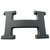 Fibbia della cintura di Hermès 5382 in acciaio PVD opaco 32MM Nero  ref.241490