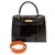 Hermès Hermes Bag Kelly 25 POROSUS Marrone scuro Pelli esotiche  ref.241533