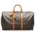 Louis Vuitton Brown Monogram Keepall 50 Leather Cloth  ref.241660