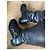 Botas de jinete Prada en cuero negro con hebillas doradas Dorado - vista 15
