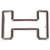 Boucle ceinture Hermès Tonight en métal argent palladié (37mm) Argenté  ref.241751