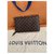 Louis Vuitton Pochette Castaño Polipiel  ref.241869
