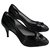 Chanel Heels Black Leather  ref.241893