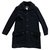 Chanel Coats, Outerwear Navy blue Wool  ref.241922