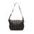 Fendi Brown Pequin Canvas Shoulder Bag Black Dark brown Leather Cloth Pony-style calfskin Cloth  ref.242015