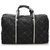 Chanel Black Old Travel Line Nylon Travel Bag White Cloth  ref.242043