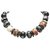Collana Chanel Black CC Beads Nero Multicolore Cotone Panno  ref.242051