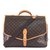 Toile Monogram Louis Vuitton Sac Chasse Hunting Cuir Marron  ref.242145