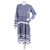 Cecilie Copenhagen Robes Coton Blanc Bleu  ref.242191