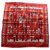 Hermès Dog Collars Red Silk  ref.242214