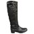 riding boots Prada p 38 in buttersoft leather Black  ref.242781