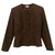 Couture jacket Emmanuelle Khanh Chocolate Wool  ref.242817