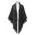 gucci, new gray and black wool and silk stole Dark grey  ref.242981