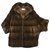 Autre Marque LOLLLO brown mink cape coat Fur  ref.242987