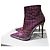 Botas de charol violeta de Gianmarco Lorenzi