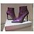 Botas de charol violeta de Gianmarco Lorenzi - vista 2