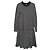 Mads Norgaard Gestreiftes Sweatshirt Kleid Schwarz Creme Silber Roh