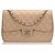 Chanel Brown Jumbo Classic Flügeltasche mit Kaviarlederfutter Braun Beige Metall  ref.243095