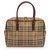 Burberry Brown Haymarket Check Handbag Multiple colors Beige Leather Plastic Pony-style calfskin  ref.243102