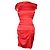 Luc Duchène Vestido drapeado de seda rojo Luc Duchene Roja