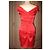 Luc Duchène Vestido drapeado de seda rojo Luc Duchene Roja - vista 4