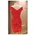 Luc Duchène Vestido drapeado de seda rojo Luc Duchene Roja - vista 5