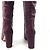 Zara Bottes en cuir bordeaux - vue 3