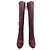 Zara Bottes en cuir bordeaux - vue 5