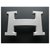 Fivela de cinto Hermès 5382 em aço PVD mate 32MILÍMETROS Prata  ref.243352