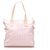 Chanel Pink New Travel Line Canvas Tote Bag White Leather Cloth Pony-style calfskin Cloth  ref.243429