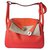 Lindy Hermès Hand bags Orange Leather  ref.243499