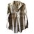 Burberry beige / pale pink tartan print long sleeve blouse size M Cotton  ref.243512