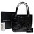 CHANEL Black Patent Leather Triple Coco Tote Bag  ref.243568
