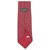 Corbata Hermès Tangram en sarga de seda Roja Gris  ref.243617