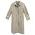 Burberry woman raincoat vintage t 40 Khaki Cotton  ref.243656