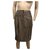 Vanessa Bruno Gray skirt Grey Silk Wool  ref.243678